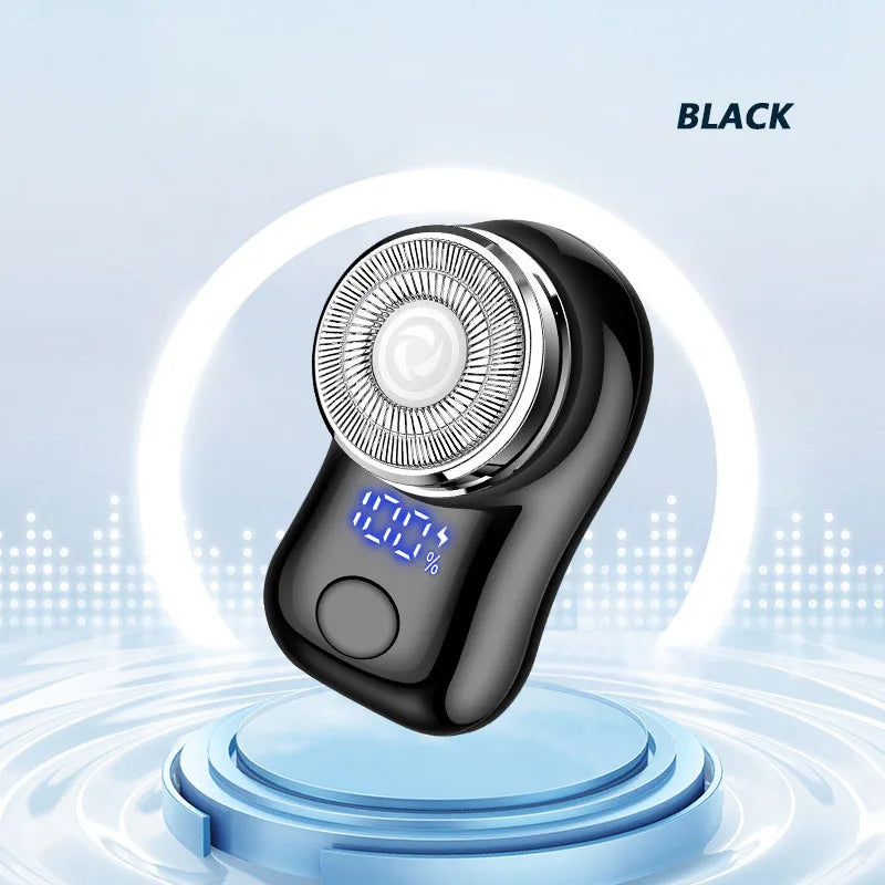 Mini Barbeador Elétrico Portátil com Display Digital