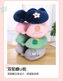 Travesseiro em forma de u dos desenhos animados travesseiro de pescoço protegendo travesseiro cervical travesseiro de pescoço em forma de u escritório bonito portátil avião vagão