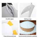 2 em 1 em forma de u bonito pinguim pescoço travesseiro viagem pescoço travesseiro mutável dos desenhos animados pescoço travesseiro para acampamento caminhadas