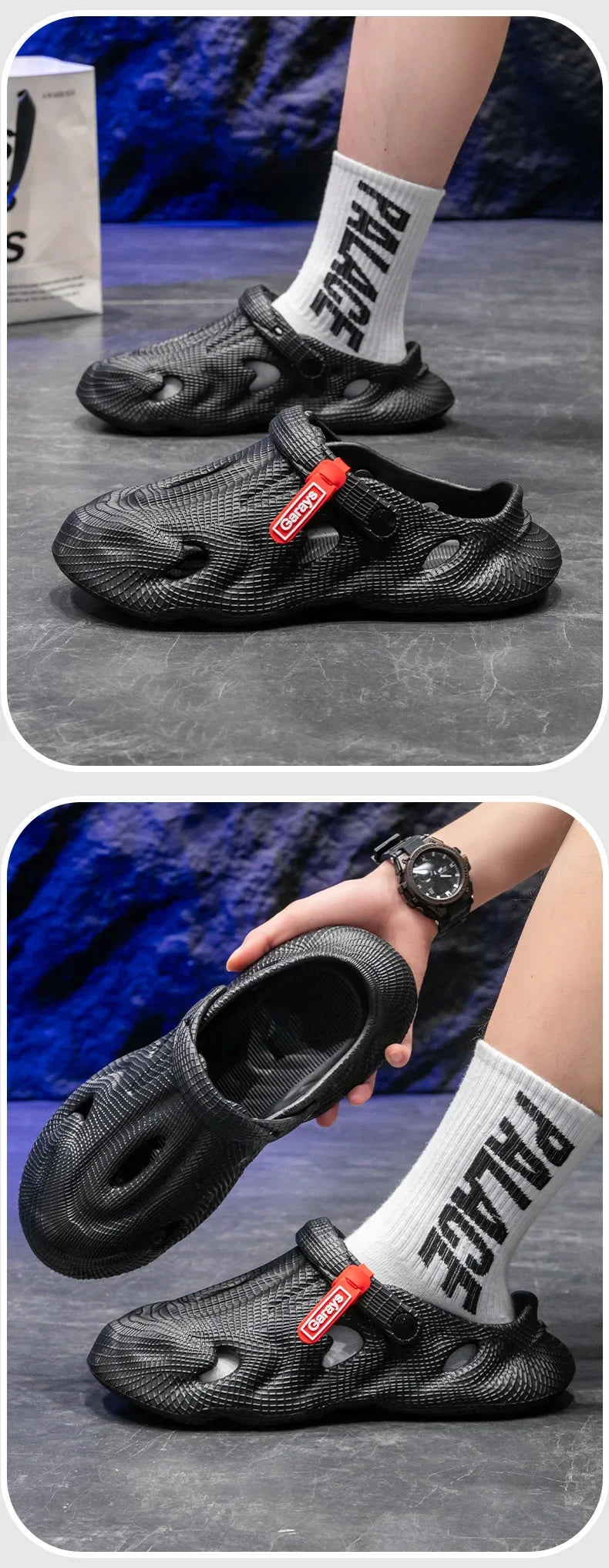 Eva Sandal Lightweight Summer Slippers For Men And Women Breathable Non-Slip EVA Dry Wedges Platform Sandals Fashion Outdoor Wea