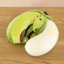 Animal dos desenhos animados em forma de u travesseiro de espuma de memória recuperação lenta pescoço apoio carro viagem nap travesseiro confortável tecido macio