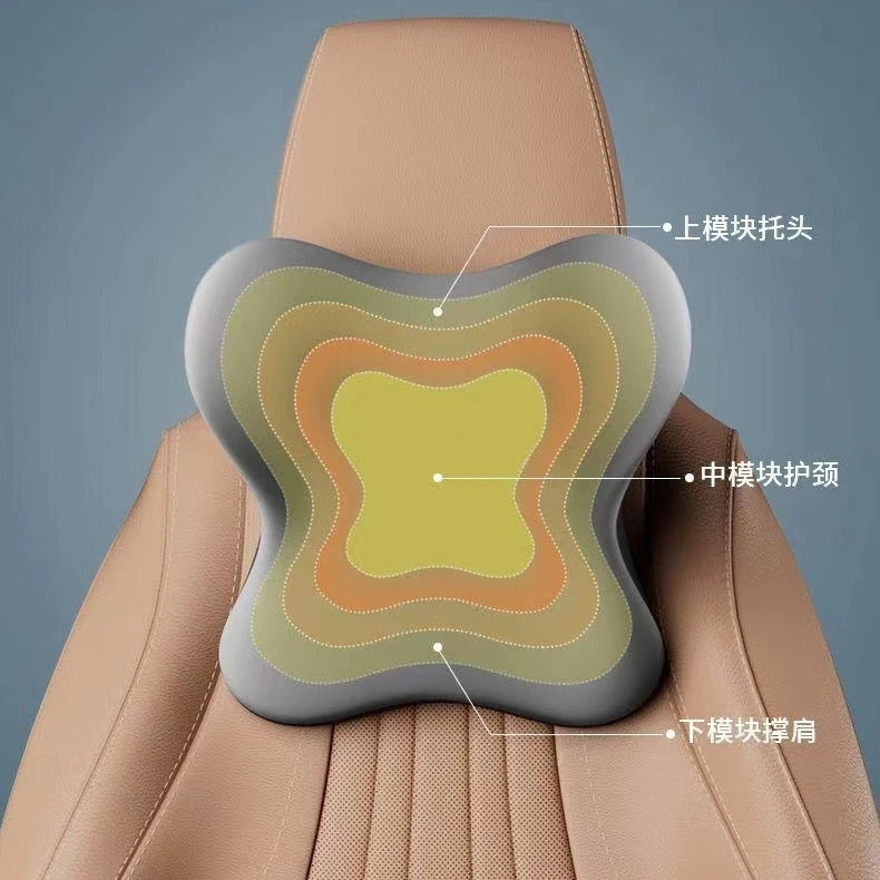 Travesseiro de algodão com memória de alta qualidade, travesseiro de pescoço para carro, suporte para cintura, encosto de cabeça, assento de carro, almofada lombar para motorista
