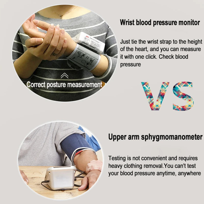 Monitor de Pressão Arterial de Pulso Digital Portátil