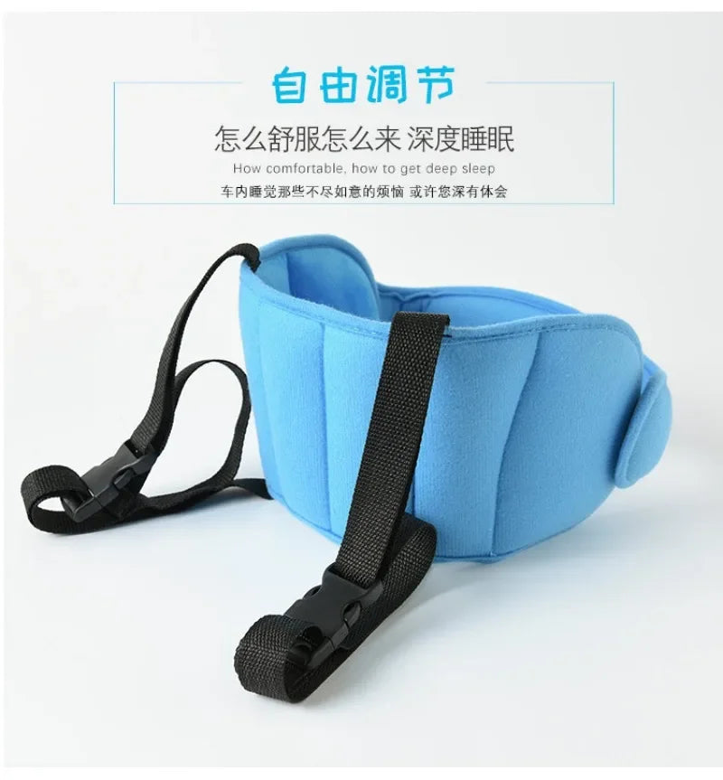 Assento de carro para bebês, suporte para cabeça, cinto de fixação ajustável para meninos e meninas, posicionador de sono, travesseiros de segurança para viagens