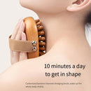 Escova Massageadora de Madeira – Relaxamento e Estímulo da Circulação para Corpo e Couro Cabeludo