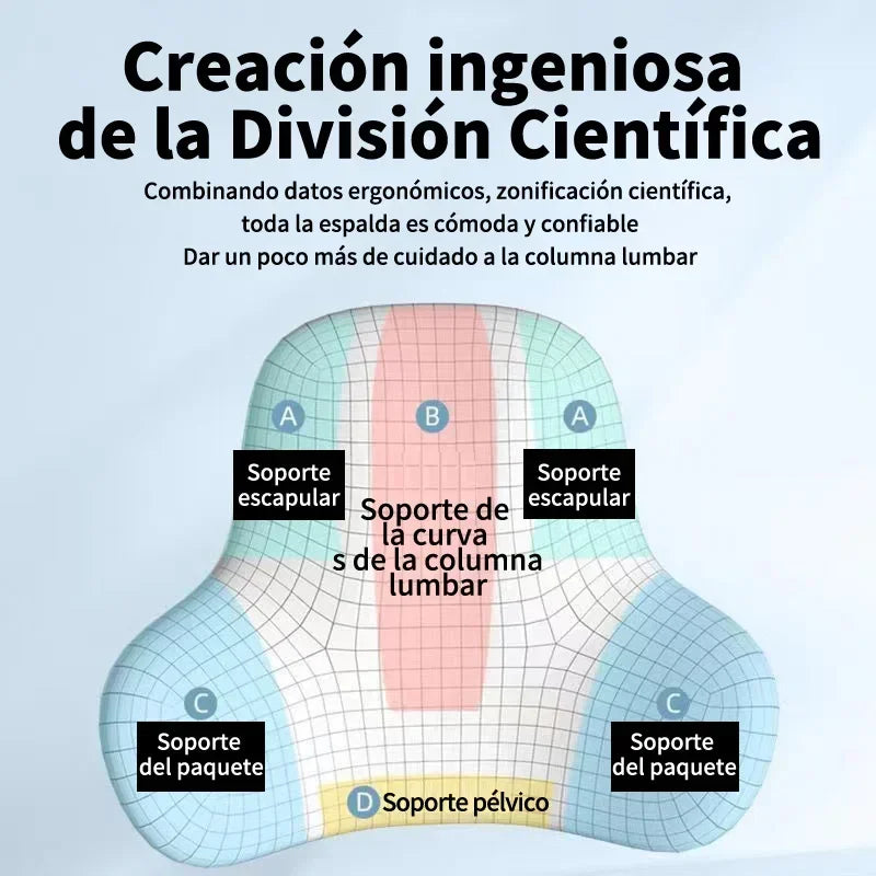 Almofada lombar de espuma de memória para cadeiras de jogos de escritório de carro e suporte de cintura pós-parto travesseiro multifuncional para alívio da dor