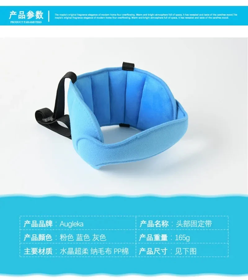 Assento de carro para bebês, suporte para cabeça, cinto de fixação ajustável para meninos e meninas, posicionador de sono, travesseiros de segurança para viagens