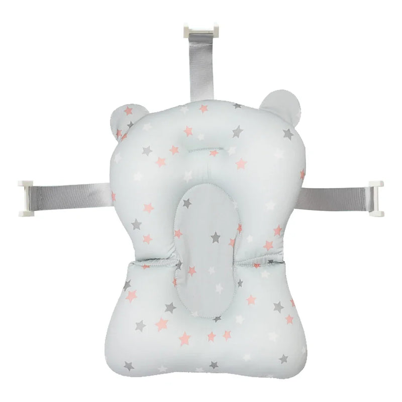 Anti-derrapante assento de almofada de banho flutuante para bebê recém-nascido, travesseiro anti-derrapante, suporta conforto e apoio, 0-12 meses