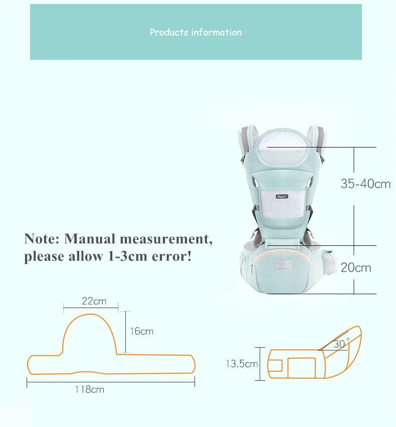 Mochila Ergonômica Canguru Baby Carrier Hipseat