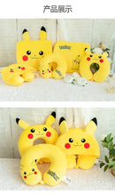 Travesseiro de pescoço em forma de u, brinquedo fofo de cochilo, anime pikachu, espuma de memória, travesseiro de viagem macio, travesseiro de dormir para almoço