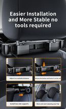 Reposacabezas do carro ROOLAEFOO, travesseiro traseiro do pescoço do assento do passageiro, travesseiro lateral do carro de viagem de longa distância