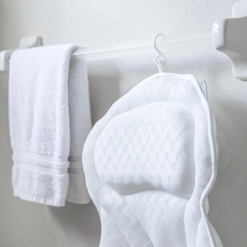 Travesseiro de banheira para casa, hotel, banho, 4d, cinza, branco, borboleta, banheira, ventosa, travesseiro de banheira