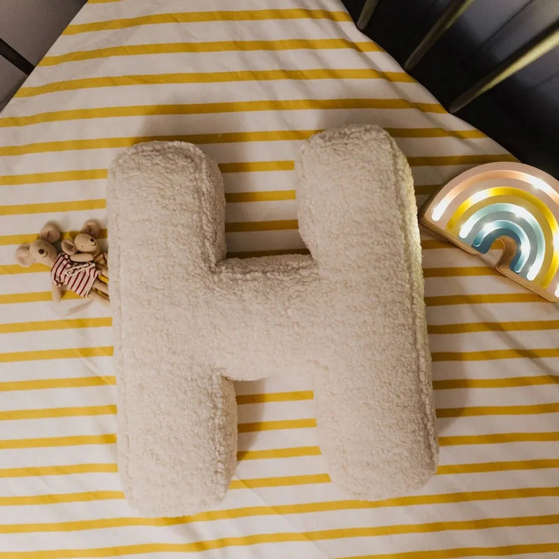 Ins abc 26 lã de cordeiro carta travesseiro sono calmante travesseiro fundo tiro adereços travesseiro chá de bebê festa presente