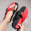 Chinelos masculinos verão flip flops marca moda ao ar livre confortável casual slides sapatos antiderrapantes sandálias de praia 6 cores