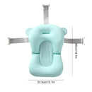 Anti-derrapante assento de almofada de banho flutuante para bebê recém-nascido, travesseiro anti-derrapante, suporta conforto e apoio, 0-12 meses
