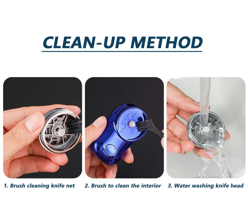 Mini Barbeador Elétrico Portátil com Display Digital