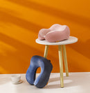 Travesseiro em forma de u, espuma de memória, recuperação lenta, pausa para almoço, travesseiro de pescoço, avião, viagem, malha, corcunda, carro, lance travesseiro