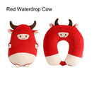 2 em 1 em forma de u bonito pinguim pescoço travesseiro viagem pescoço travesseiro mutável dos desenhos animados pescoço travesseiro para acampamento caminhadas