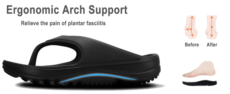 Crestar sandálias ortopédicas para mulheres arco apoio recuperação flip flops travesseiro macio moda ao ar livre verão sapatos de praia