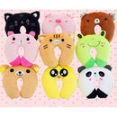 10 cores em forma de u pelúcia sono pescoço proteção travesseiro almofada de escritório bonito adorável travesseiros de viagem para crianças/adultos