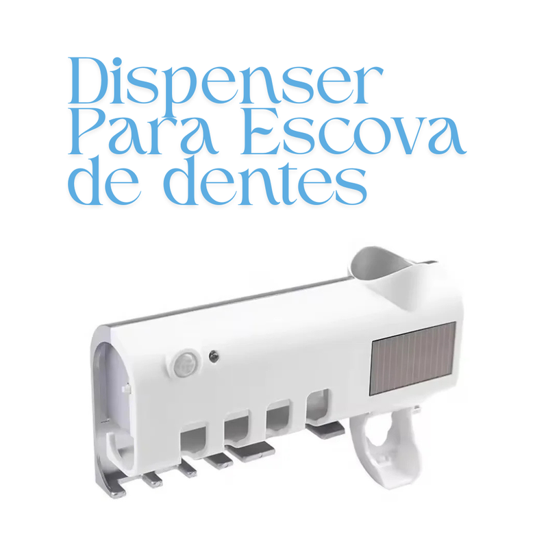 Dispenser Automático com Esterilizador UV - Higiene Bucal Livre de Bactérias