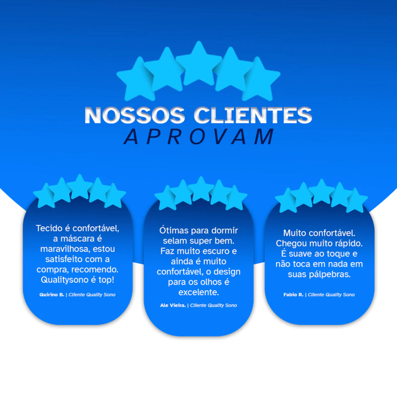 Máscara de Dormir 3D com Bloqueio Total de Luz